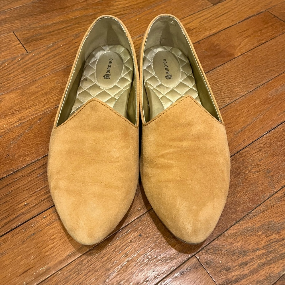 Birdies the Heron size 8 in light mustard yellow